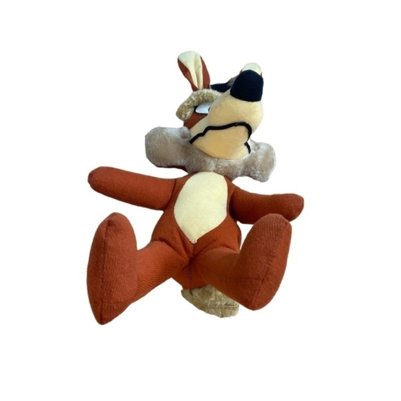 Vintage  Wile E Coyote (Genius) Plush Toy 1971 by Warner Bros 17” By Mighty Star - Picture 5 of 11